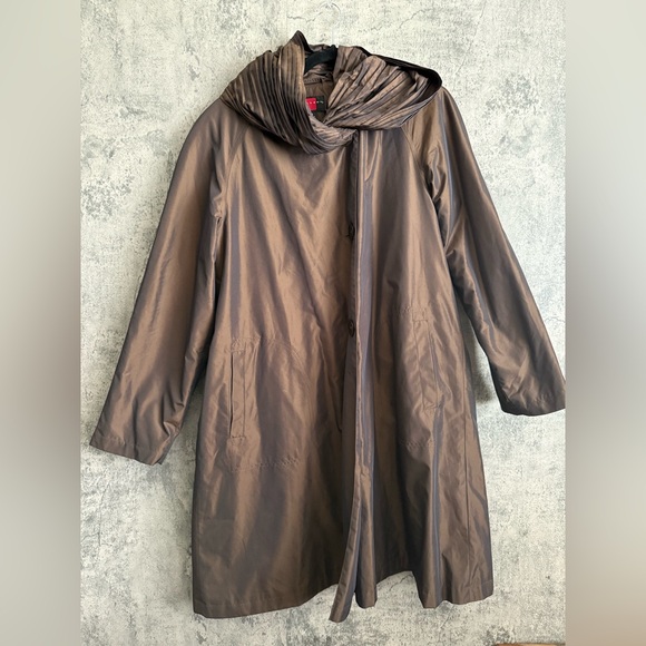 Gallery Jackets & Blazers - Gallery Chocolate Brown Trench Coat jacket